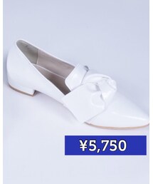 白 | ローヒール・パンプス(パンプス)
