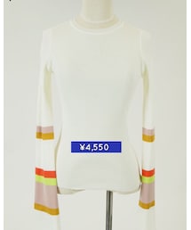 ホワイト♡ | トランペット・スリーブ・Tシャツ(Tシャツ/カットソー)