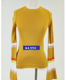 ブラウン♡ | トランペット・スリーブ・Tシャツ(Tシャツ/カットソー)