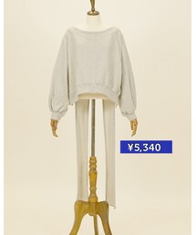 グレー♡ | オフショルダー・プルオーバー(トップス)