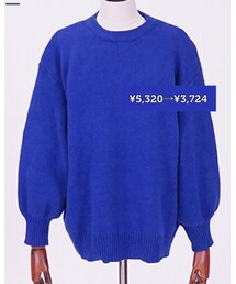 ブルー♡ | パルーンスリーブニット(ニット/セーター)