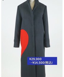 ブラック♡ | ハートロングコート(その他アウター)