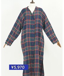 ブルー♡ | 切りっぱロングシャツ(シャツ/ブラウス)