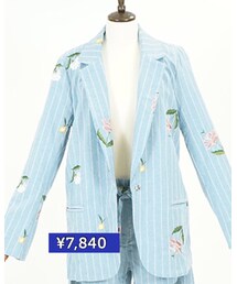 スカイブルー♡ | 刺繍入りセットアップ(セットアップ)