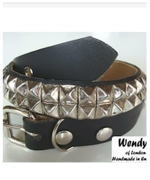 Wendy's Of London | WENDY'S ウェンディーズ 2-Row Small Pyramid Stud Belt(SV/BK)　M (ベルト)