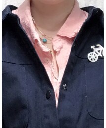 つなぎの中が見えないので拡大❣️ | ネックレス