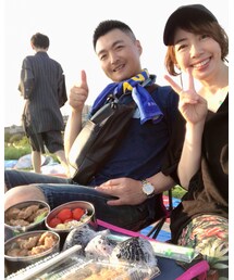 花火前の腹ごしらえ✨ | 火薬のカケラが飛んでくるのでこんなコーデ(その他)