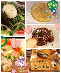 お祝いディナー✨ | サプライズケーキが出てきたよ💗(その他)