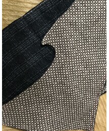 IMA | 茶色とグレーのリバーシブル変形マフラー🧣(ストール/ショール)