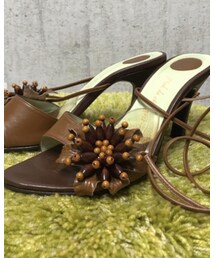 pied de chat gric | お花のモチーフが可愛いんですよー🌼(サンダル)