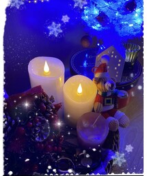 玄関のクリスマスデコレーション🎄✨ | 今年はキャンドル盛り盛り✨✨(キャンドル)