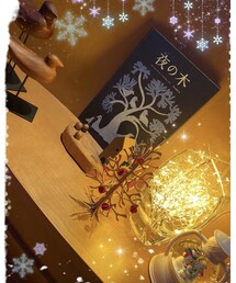 夜の木をイメージしたデコレーション✨ | 本