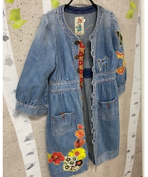 AHCAHCUM.muchacha | タグまで可愛い！ウサギの親子🐰🐰(シャツワンピース)