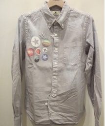 M | wahsed oxford shirts(light gray)(シャツ/ブラウス)