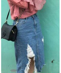 韓国で購入 | デニムスカート