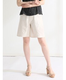 CINEMA CLUB | 麻混ハーフパンツ(その他パンツ)