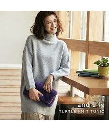 KOBE LETTUCE | タートルニットチュニック(ニット/セーター)