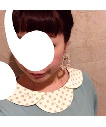 パール×レース ピアス
後輩の手作り(ピアス（両耳用）)