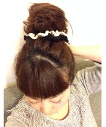 お友達のハンドメイドシュシュ♡(シュシュ)