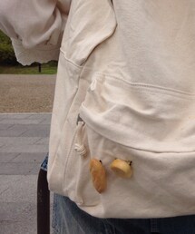 無印良品 | 無印良品 綿麻リュック× pecori パンブローチ♡(バックパック/リュック)