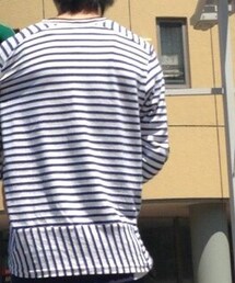 UNUSED | ボーダーロンT(Tシャツ/カットソー)