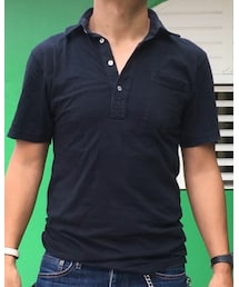 American Apparel | American Apparel 'fine jersey short sleeve leisure shirt(Black)'(ポロシャツ)