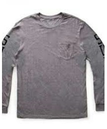 SUPRA | SKETCHBLOCK PREMIUM L/S T-SHIRT/ GREY HEATHER(Tシャツ/カットソー)