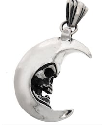 CRAZY PIG | スカルインザムーンペンダント(ネックレス)