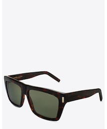 SAINT LAURENT PARIS | ボールド SL22 サングラス(ハバナ/アセテート＆グリーン/レンズ)(サングラス)