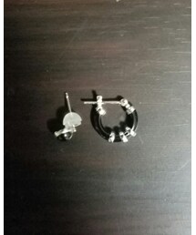 KAWAI | オニキスフープピアス、オニキスピアス(ピアス（片耳用）)