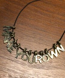 ブランド不明 | メッセージネックレス(ネックレス)