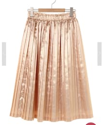 ehka sopo | ラメサテンプリーツスカート(スカート)