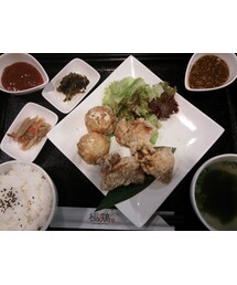 お店で食べた唐揚げ定食♪ | その他