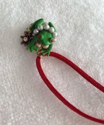 手作り | チェーンを赤紐にアレンジしました！(ネックレス)