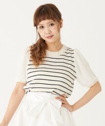 MAJESTIC LEGON | 5分丈パール付OP(シャツ/ブラウス)