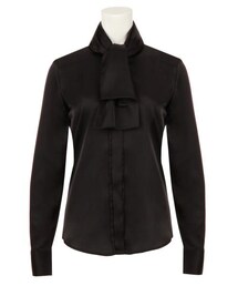 NARACAMICIE | ボウタイサテンブラウス(トップス)