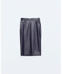 ZARA | フェイクレザータイトスカート(スカート)