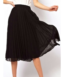 UNIQLO | シフォンプリーツミディスカート(スカート)