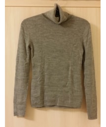 no brand | ウールタートルネックリブニット(トップス)