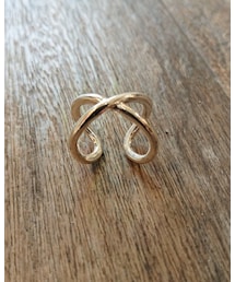 roundabout | Silver Cross-Over Ring

(リング)