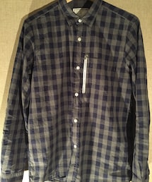 BLACK&BLUE | Black&Blue zip shirt (シャツ/ブラウス)