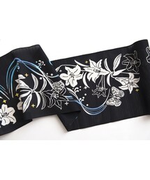 浴衣 - 月夜浜　黒地 (ばらいろ)(浴衣)