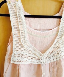 Crisp | クロシェ襟ワンピース(ワンピース)