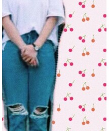 宽松破洞牛仔裤 | デニムパンツ