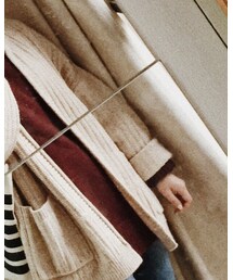 酒红色高领毛衣 | その他トップス