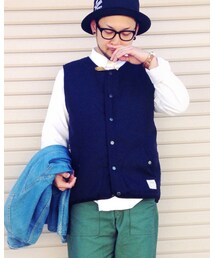 ABAHOUSE | 見えないけど、裏地はカモフラ柄(ベスト)