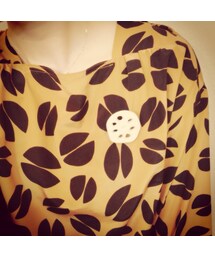 コーヒー豆柄のワンピース(ワンピース)