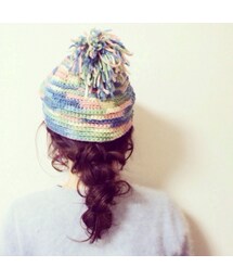 イソギンチャク帽子(ニットキャップ/ビーニー)