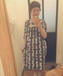 mina perhonen | mina perhonenのドットワンピース(ワンピース)