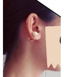 3coins | コットンパールイヤリング(アクセサリー)